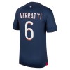 Maillot de Supporter Paris Saint-Germain 2023-24 Verratti 6 Domicile Pour Homme